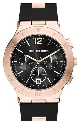 MICHAEL Michael Kors Michael Kors 'Wyatt' Chronograph Silicone Strap Watch, 40mm