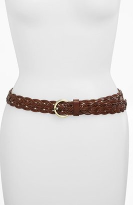 Lulu Woven Bonded Leather Belt (Juniors) (Online Only)