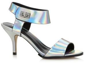 Call it SPRING Metallic silver 'Gwigowien' mid sandals