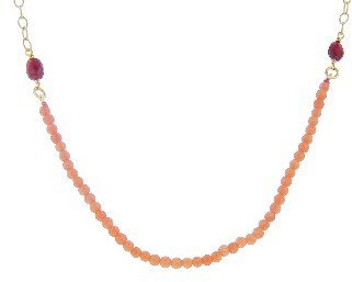 Cathy Waterman Fine Coral Tiny Lacy Chain - 22 Karat Gold