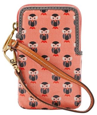 Fossil 'Key-Per' Print Coated Canvas Smartphone Carryall Case