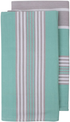 JCPenney LADELLE Ladelle Cleveland Striped Set of 2 Jumbo Kitchen Towels