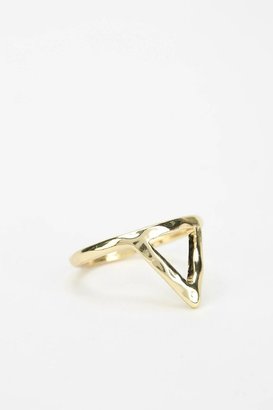 Urban Outfitters Hammered Triangle Gift Card Ring