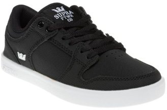 Supra New Boys Black Vaider Lc Leather Trainers Skate Lace Up