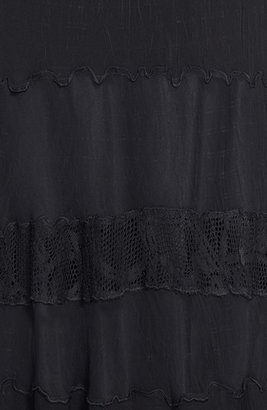 Komarov Lace Insert Tiered Skirt