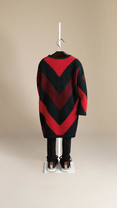 Burberry Zigzag Cashmere Jumper Dress