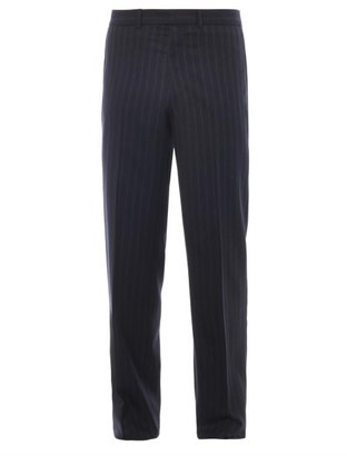 Alexander McQueen Pinstripe wool and cashmere-blend trousers
