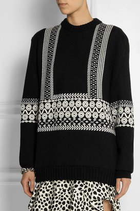 Chloé Jacquard-knit wool sweater