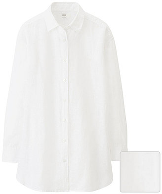 Uniqlo WOMEN Premium Linen Long Sleeve Tunic