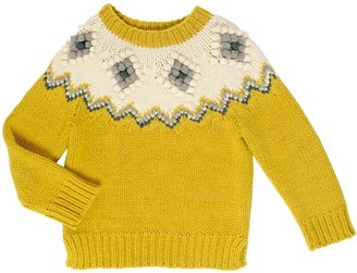 Stella McCartney Intarsia Knit Wool Sweater