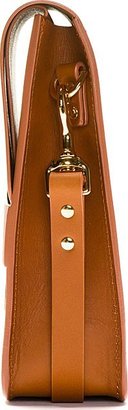 Sophie Hulme Tan Leather Gold Tab Handbag