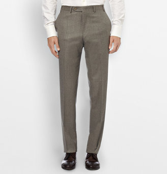 Canali Regular-Fit Wool-Flannel Trousers