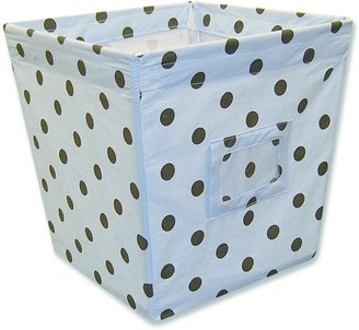 Trend Lab 101591 Medium Fabric Storage Bin- Max Dot Percale Covered Wire Frame