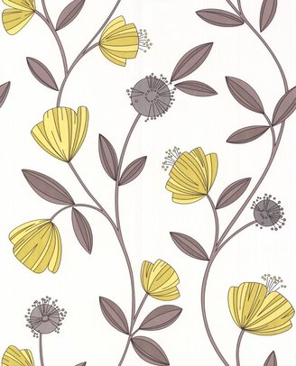 Graham & Brown Yellow lime capri wallpaper