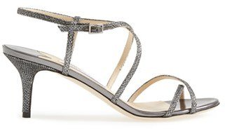 Jimmy Choo 'Elisa' Glitter Strap Sandal (Women)