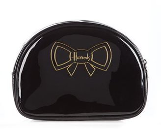 Harrods Gold Bow Cosmetics Bag