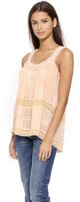 Love Sam Grace Blouse with Lace Insert