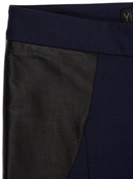 Yigal Azrouel Leather Trimmed Pants