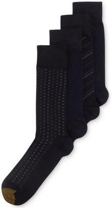 Gold Toe Men's Diagonal Striped Socks 4-Pack