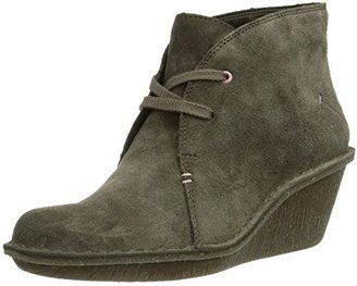 Clarks Womens Casual Marsden Lily Suede Boots In Taupe