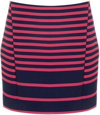 Thakoon Two Tone Striped Mini Skirt