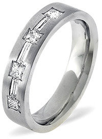 Palladium Katie Diamond Wedding Ring 0.49CT H/SI