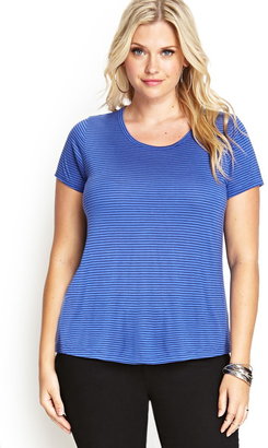 Forever 21 Plus Size Soft Stripe Knit Tee