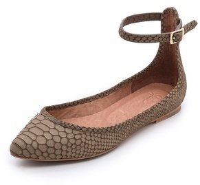 Joie Temple Ballet Flats with Ankle Straps