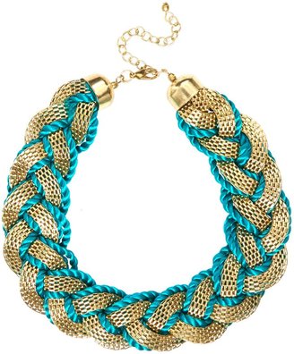 Mary Portas Gold and rope plait necklace