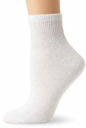 Fruit of the Loom Women's 10 Pack Cushioned Ankle Crew Socks