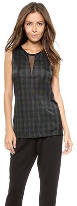 Torn By Ronny Kobo Sible Autumn Plaid Tank