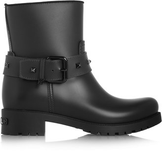 Karl Lagerfeld Paris Rubber biker rain boots