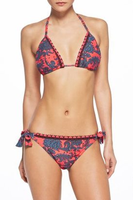 Next Paisley Pattern Printed Swimwear: Triangle Embellished Bikini Top
