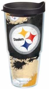 Tervis NFL Pittsburgh Steelers 24 oz. Distressed Wrap Tumbler with Lid