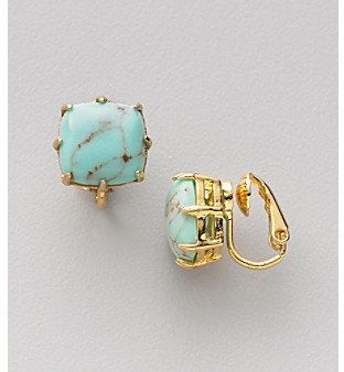 Lauren Ralph Lauren Turquoise and Goldtone Earrings