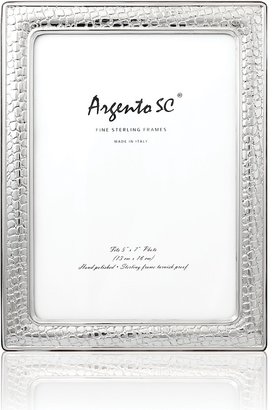 Argento Sc Thin Croc Sterling Silver Frame, 4 x 6