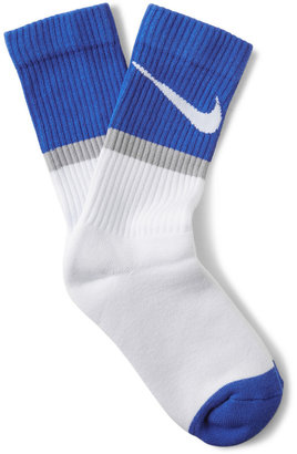 Nike Swoosh-Print Cotton-Blend Socks