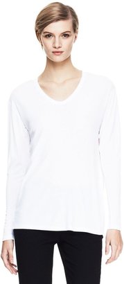 Theory Altha Tee in Ribbed Viscose