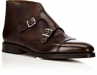 John Lobb Men's William II Double-Monk-Strap Boots - Dk. brown