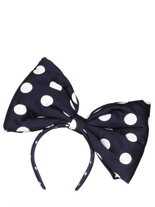 Kreisi Couture - Oversized Polka Dot Cottn Bow Headband