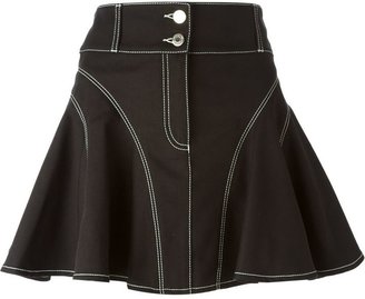 Givenchy short flared denim skirt
