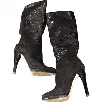 Roberto Cavalli Black Patent leather Boots