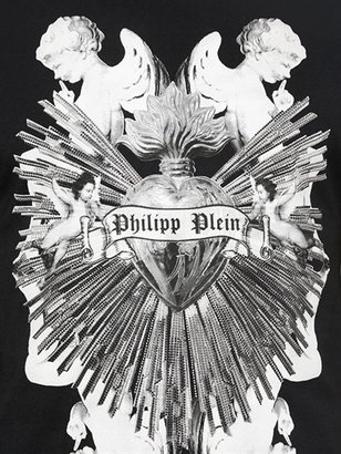 Philipp Plein Bright Heart Printed Cotton T-Shirt