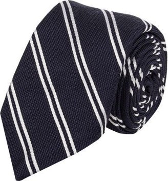 Barneys New York Stripe Grenadine Neck Tie