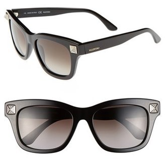 Valentino 'Rockstud' 53mm Retro Sunglasses