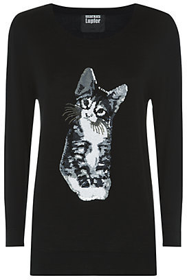 Markus Lupfer Kitten Sequin Sweater