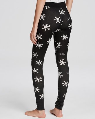 Wildfox Couture Leggings - Snowflake Thermal Knit