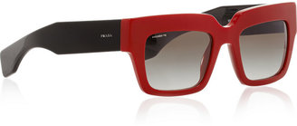 Prada Square-frame acetate sunglasses