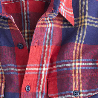 J.Crew Tall herringbone flannel shirt in classic plaid