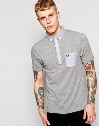 Fred Perry Polo Shirt With Contrast Pocket Slim Fit